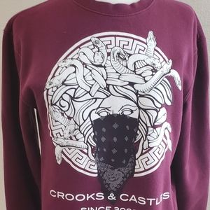 Crooks & castles sweatshirt size small